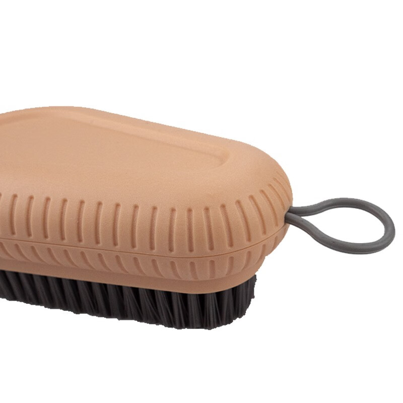 海斯迪克 HKY-154 多功能清洁刷 素色塑料软毛刷 洗鞋刷 藕粉色