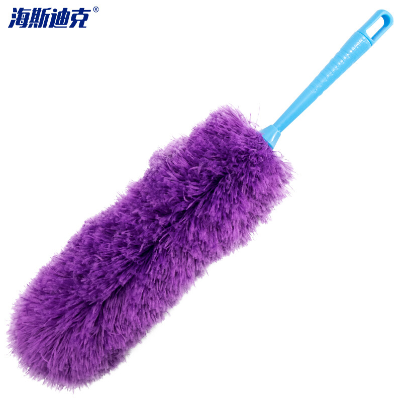 海斯迪克 HKZ-8 鸡毛掸子 紫色【不带杆】 除尘扫灰神器