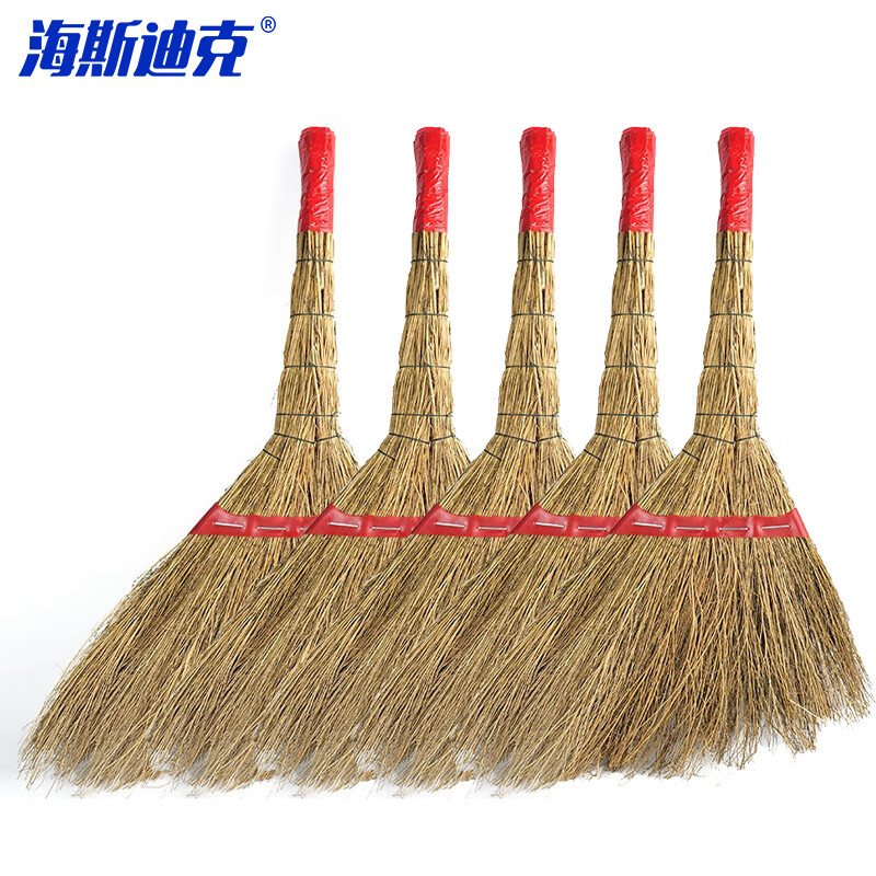 海斯迪克 HKZX-50 环卫扫帚 清洁扫帚 车间地面清洁扫帚 商超耐用铁扫帚 加编型铁笤帚（5把）