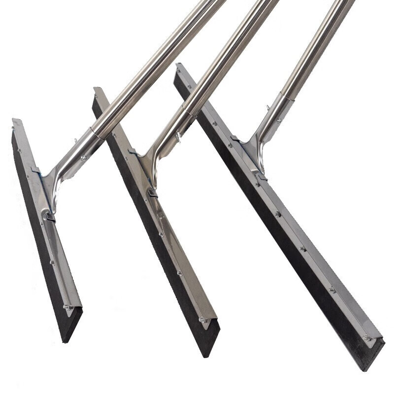 海斯迪克 HKZX-63 地面刮水器 厨房浴室酒店商场清洁刮 瓷砖橡胶地刮（配不锈钢杆） 75cm橡胶地刮