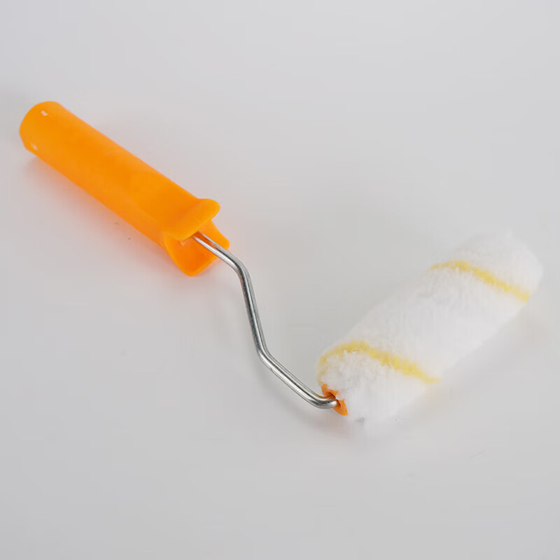 海斯迪克 HZL-106 滚筒刷滚刷油漆工具装修涂装刷乳胶漆滚筒刷油漆刷子刷墙工具 4寸黄条涤纶筒*20个