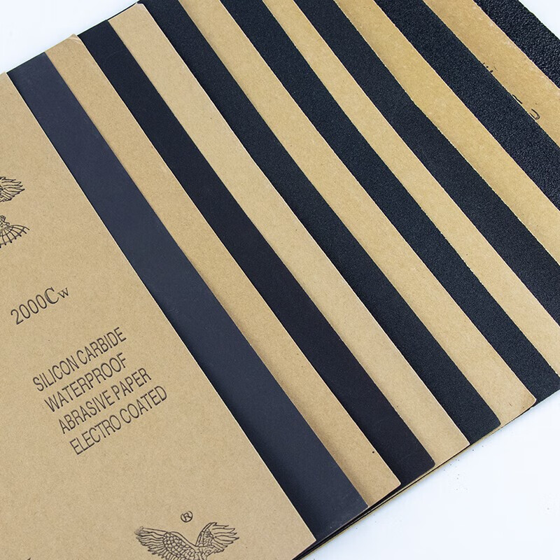 海斯迪克 HZL-111 干湿两用砂纸 玉器五金打磨砂纸 水磨耐水细砂纸 汽车抛光打磨砂纸片 1000目 （10片装）