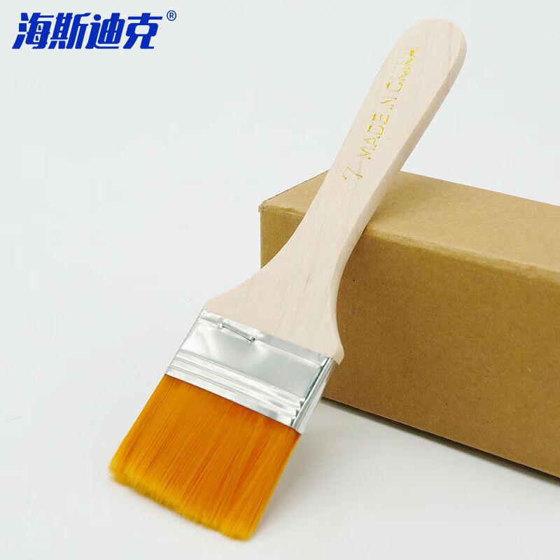 海斯迪克 HZL-71 尼龙刷 油漆木柄毛刷 黄毛涂料刷 清洁刷除尘刷 尼龙刷子黄毛 7#
