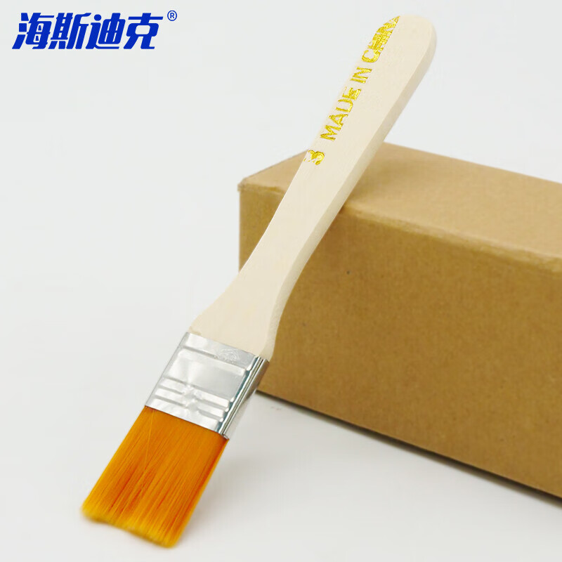 海斯迪克 HZL-71 尼龙刷 油漆木柄毛刷 黄毛涂料刷 清洁刷除尘刷 尼龙刷子黄毛 3#
