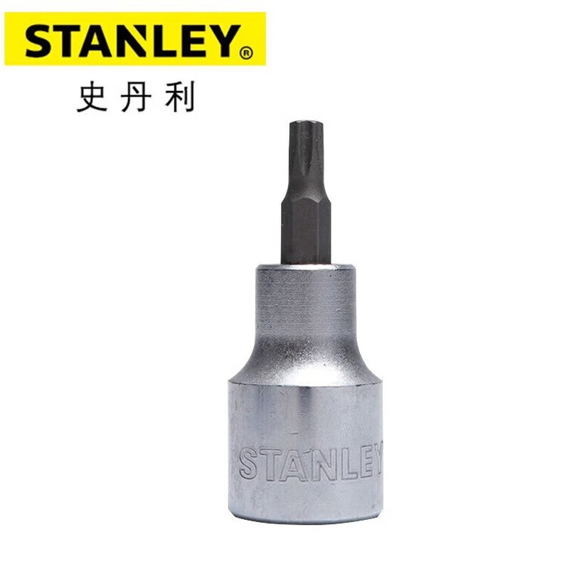STANLEY/史丹利 12.5MM系列中孔花形旋具套筒TT45 93-367-1-22