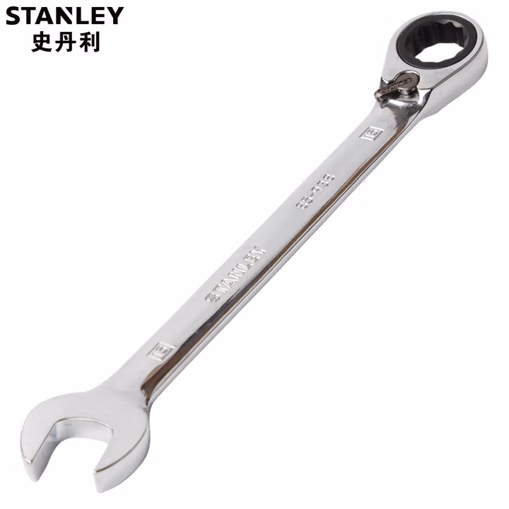 STANLEY/史丹利 公制精抛光双向棘开两用快扳18mm 85-939-1L-22