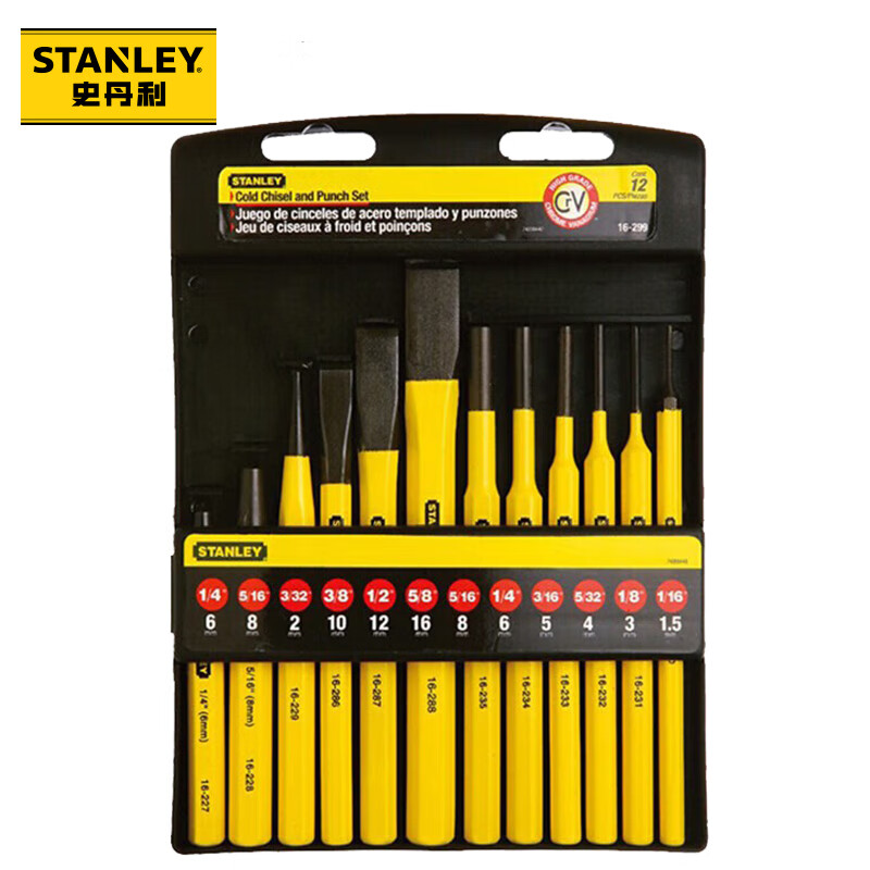 STANLEY/史丹利 12件套冲凿 16-299-23