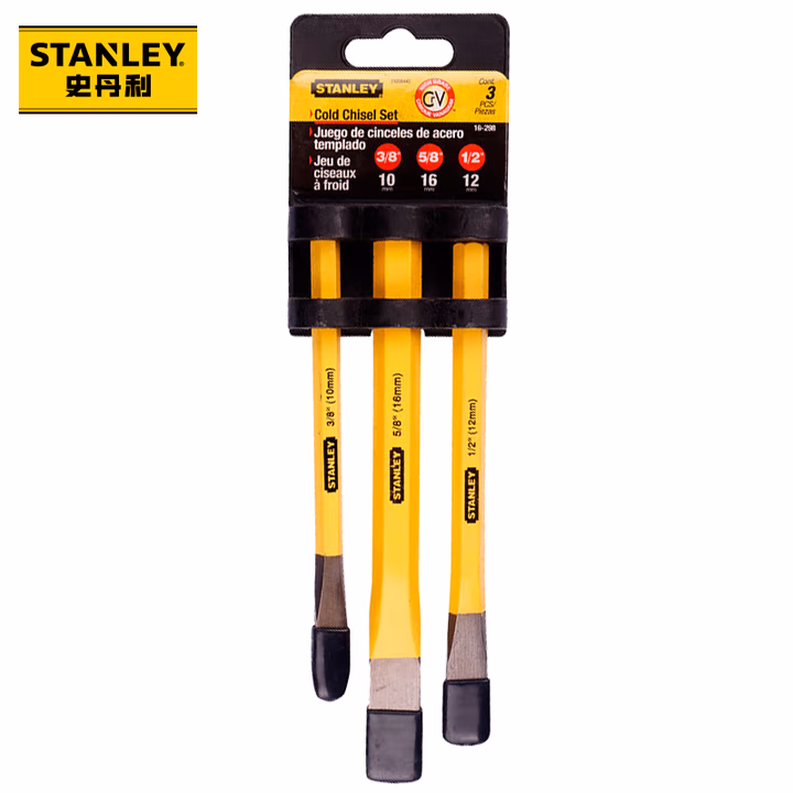 STANLEY/史丹利 3件套石工凿 16-298-23