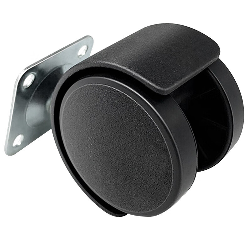 海斯迪克平板万向轮 办公椅轮子轮转椅平板脚轮HKsq-298 1.5寸塑料平板轮