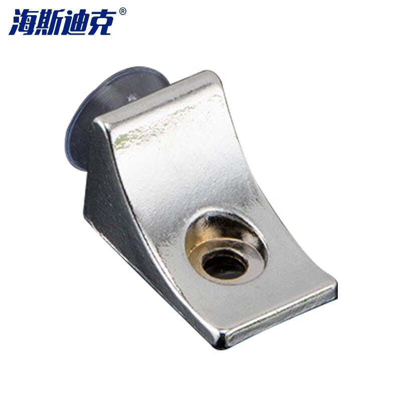 海斯迪克加厚锌合金板托 橱柜七字层板托 玻璃隔板吸盘层板托五金配件HKsq-473 加厚方角板托（10个）