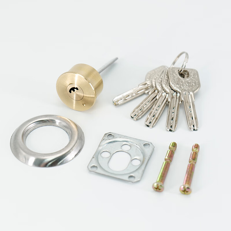 海斯迪克防盗门锁芯 安防大门房门防盗锁芯外装防撬锁芯 防盗门HKsq-419 锁芯月牙钥匙款