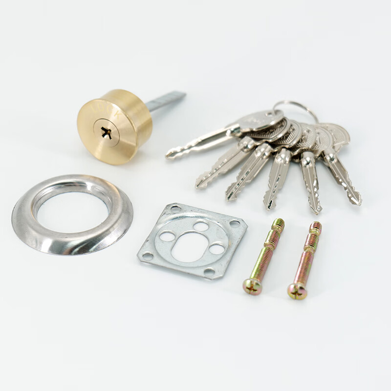 海斯迪克防盗门锁芯 安防大门房门防盗锁芯外装防撬锁芯 防盗门HKsq-419 锁芯十字钥匙款