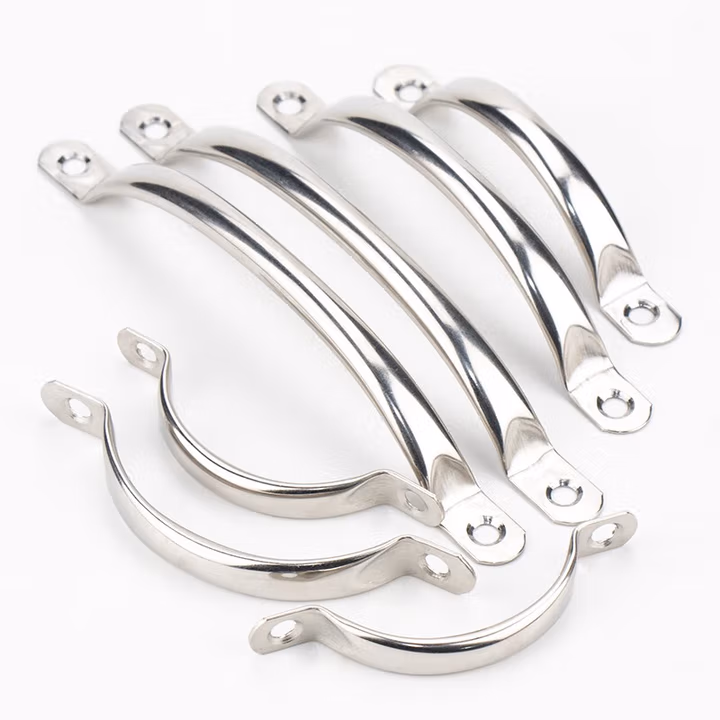 海斯迪克HKSY-94 不锈钢拉手 明装抽屉拉手提手 橱柜衣柜门弧形大門铁皮把手 1号78mm