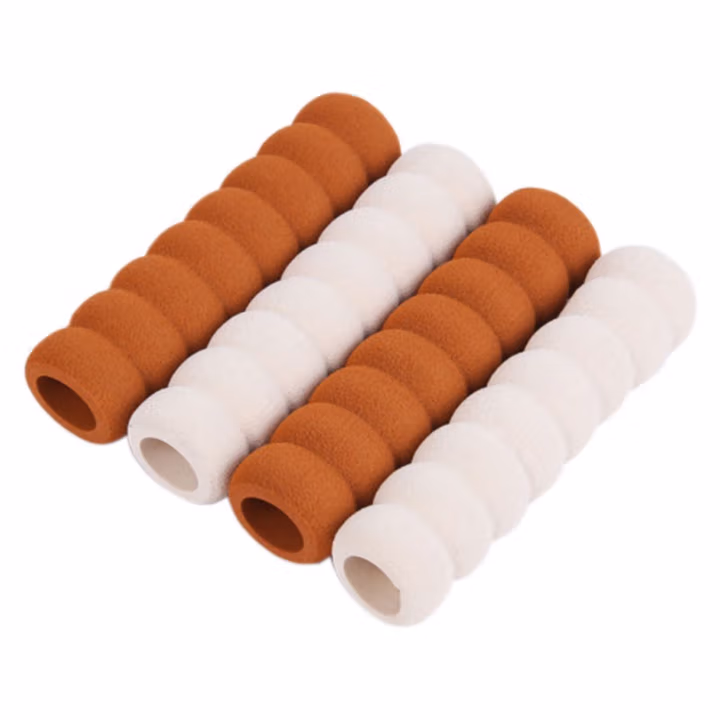 海斯迪克HKSY-90  门把手防撞保护套 加厚橡胶安全门把手套 门拉手防碰套 白色10个（糖葫芦型）