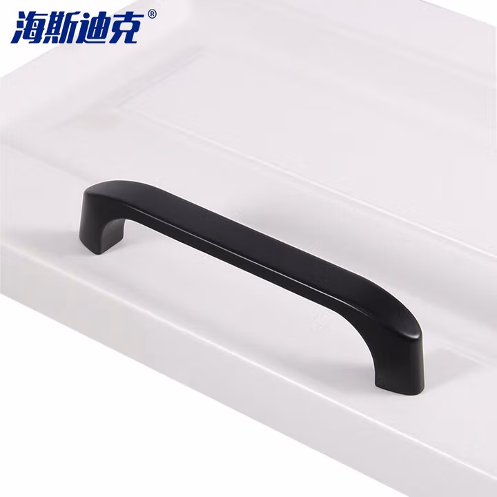 海斯迪克HKSY-84 黑色美式锌合金拉手 现代简约抽屉拉手 实心橱柜衣柜门把手 930-128mm【2个】