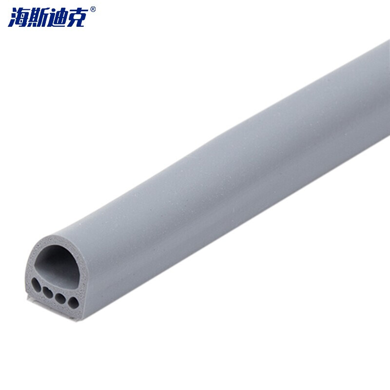 海斯迪克HKSY-66 自粘门窗密封条 6米多孔门缝隔音条 防盗门窗户防撞条防风 D型9*8灰色