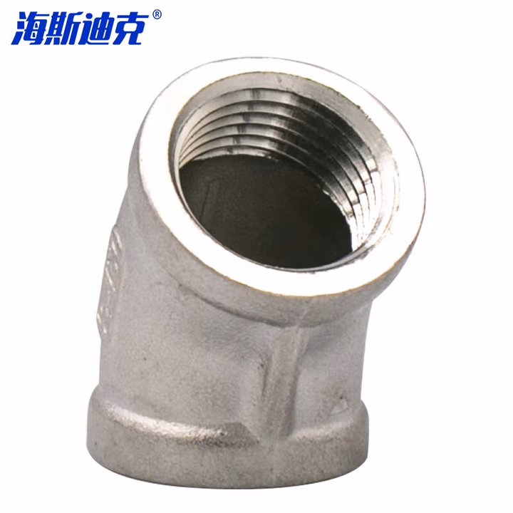 HYSTIC/海斯迪克 HKDP-185 304不锈钢45°弯头 硅溶胶铸造弯头 内丝弯头 DN100-4