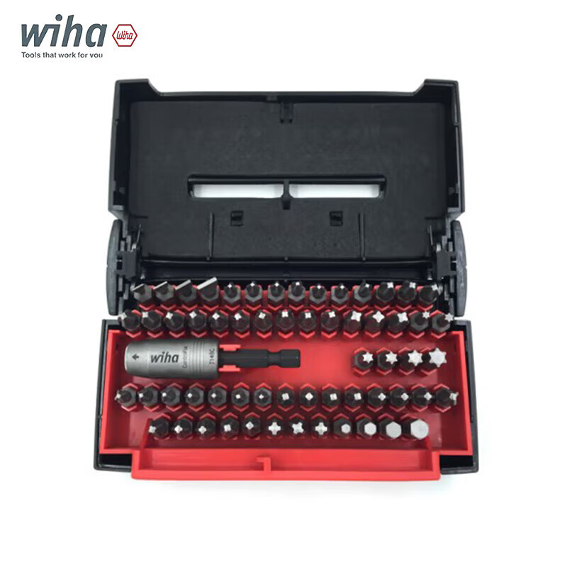 WIHA/威汉 盒装标准批头50只装 C6.3x25mm 08047