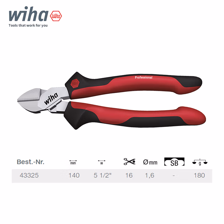 WIHA/威汉 DynamicJoint专业型斜口钳 43325