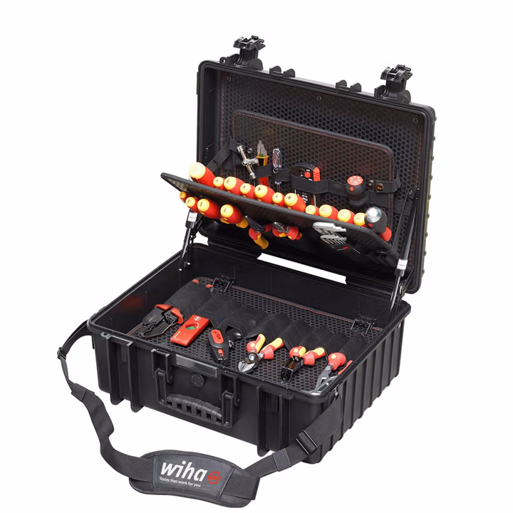WIHA/威汉 XL专业级电工绝缘工具箱82件套 40523