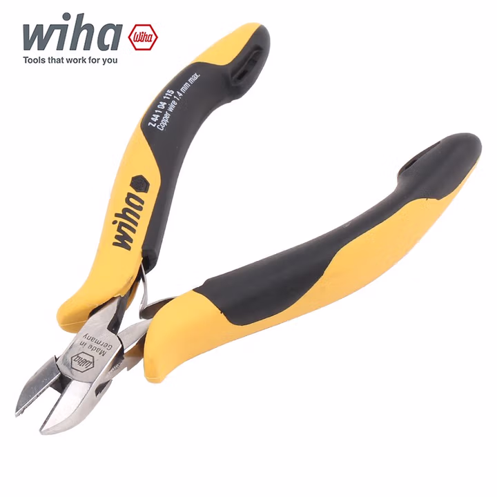 WIHA/威汉 专业型防静电斜口钳半圆形宽头斜切边 26831