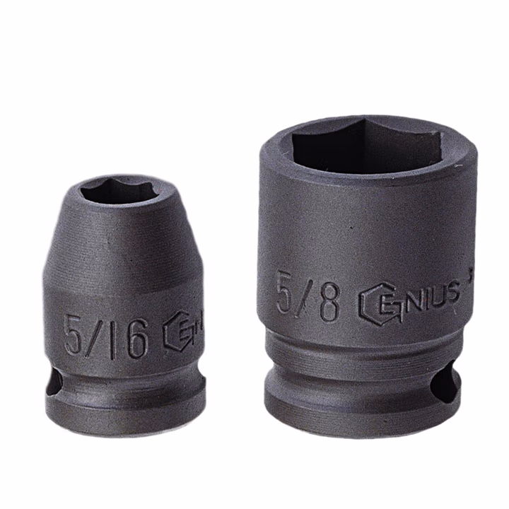 GENIUS/天赋 1/2″气动英制6角套筒（铬钼钢） 464044