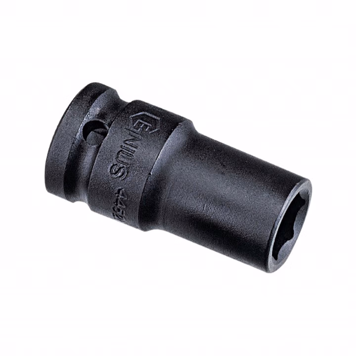 GENIUS/天赋 1/2″公制气动薄壁6角长套筒（铬钼钢） 445218