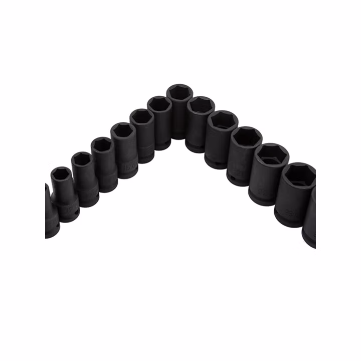 GENIUS/天赋 1/2″气动公制薄壁6角套筒（铬钼钢） 443813