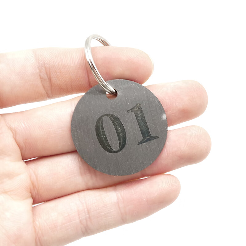 海斯迪克 HKL-1058 不锈钢号码牌 寄存牌手圈桑拿手牌 单拍不发货 定制内容联系客服