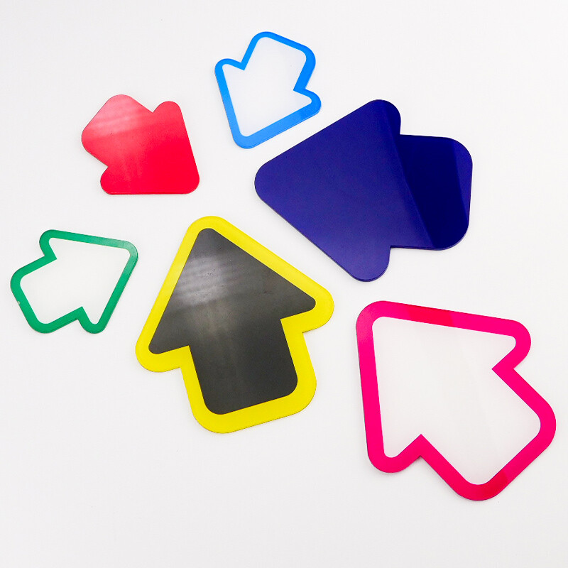 海斯迪克 HKL-1119 亚克力门牌 玻璃门移门提示 亚克力门贴1对 移 带背胶11*12cm