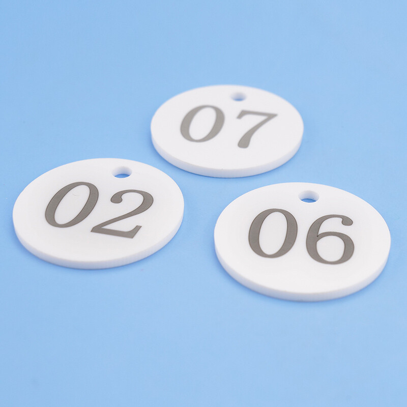 海斯迪克 HKL-221 亚克力数字号码牌 定制寄存牌手圈桑拿手牌 双面名称牌 下单请备注