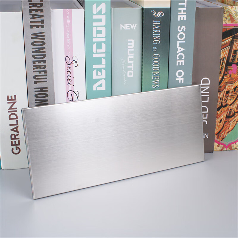 海斯迪克 HKT-134 办公室科室牌 公司门牌挂牌定制 不锈钢标识牌定制 28×12cm 拉丝银色