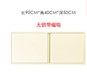 品基 钢制铁皮柜 宽90高40深50整装无层板磁吸无锁