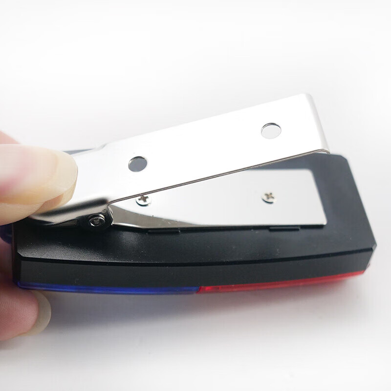 海斯迪克 HKL-1029 红蓝爆闪肩灯金属夹 警示闪光灯 夜间执勤巡逻灯 定制图文 联系客服