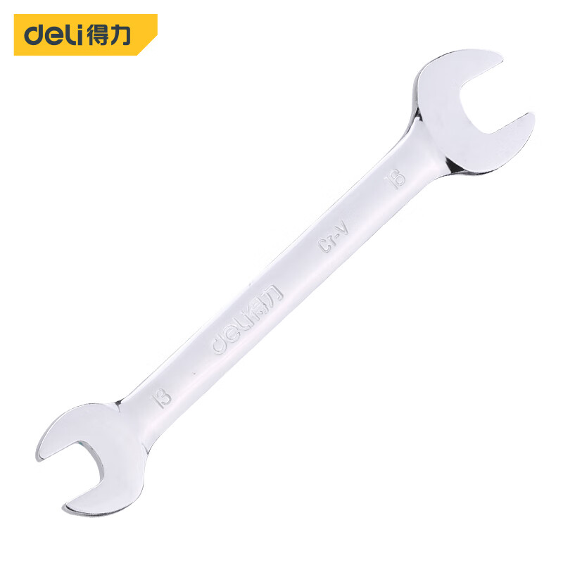 deli得力DL33305镜面双开口扳手5.5x7mm铬钒钢(银)(把)