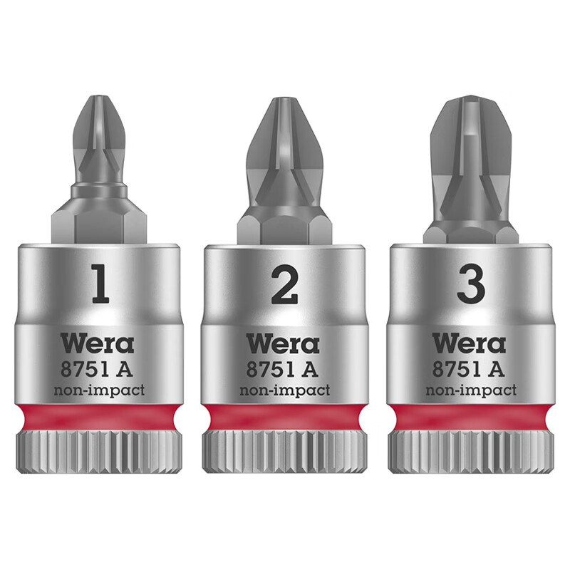 WERA/维拉 Zyklop 旋具套筒，1/4
