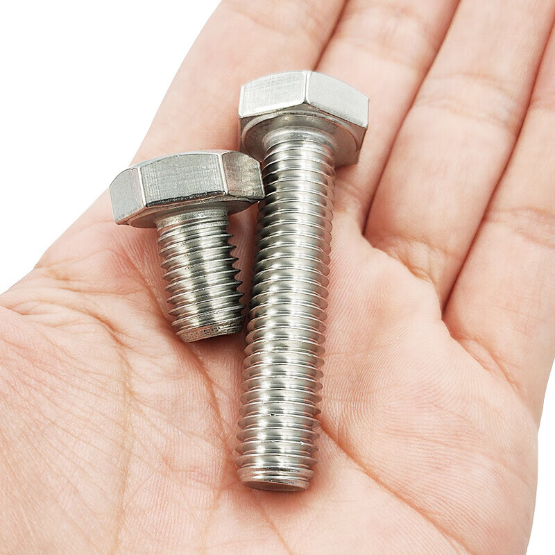 海斯迪克 304不锈钢外六角螺丝螺栓 DIN933全牙HKsq-430 M6*25（200个）