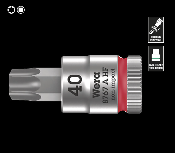 WERA/维拉 Zyklop 旋具套筒，1/4