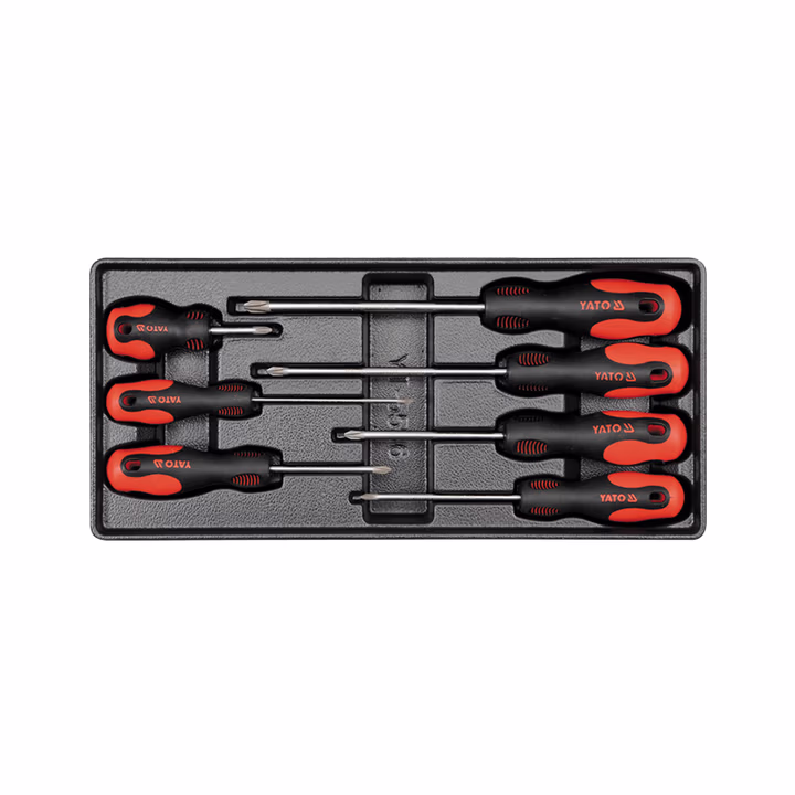 YATO/易尔拓 (+)字螺丝批托盘组套 YT-5536