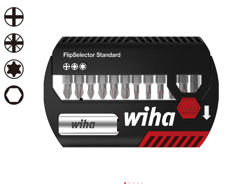 WIHA/威汉 FlipSelector标准批头匣13件套C6.3x25mm 39040