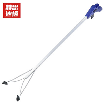 赫思迪格 JG-203 环卫垃圾夹 长柄垃圾钳 加长拾物取物器 铝合金直杆款