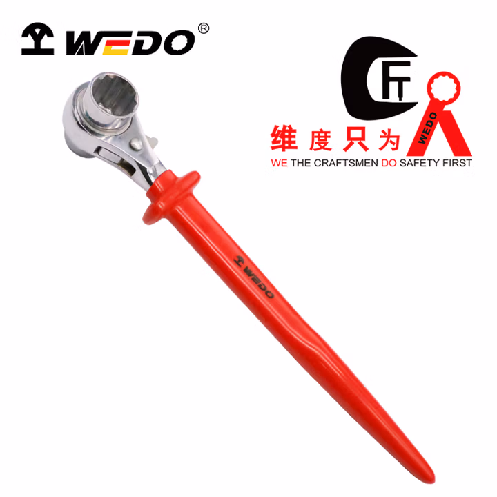WEDO/维度 绝缘浸塑尖尾棘轮扳手 IN528-1922