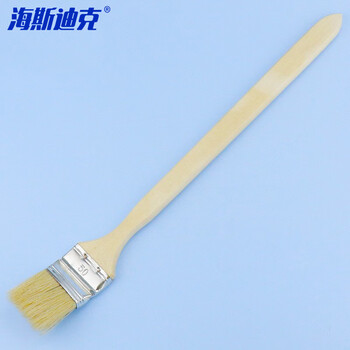 海斯迪克 HK-5117 工业船用直柄弯头刷 长柄毛刷耐溶剂油漆刷 清洁扫灰猪鬃毛刷子 2寸直柄弯头