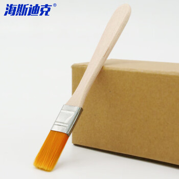 海斯迪克 HZL-71 尼龙刷绘画刷 油漆木柄毛刷 美术画笔刷 黄毛涂料刷 清洁刷除尘刷 尼龙刷子黄毛 1#