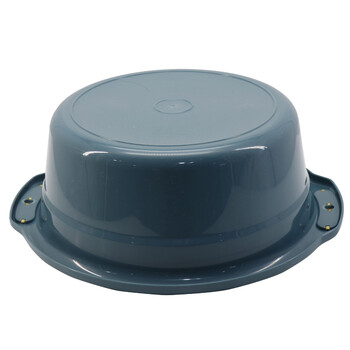 海斯迪克 HKZX-34 小号塑料盆30cm 加厚洗脸盆洗漱洗衣洗菜盆水盆深蓝色