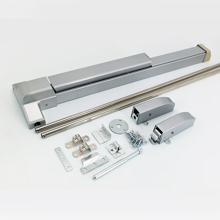 海斯迪克防火门推杆门锁 消防通道锁安全逃生门锁下压平推式推杆锁HKsq-350 天地烤漆65cm