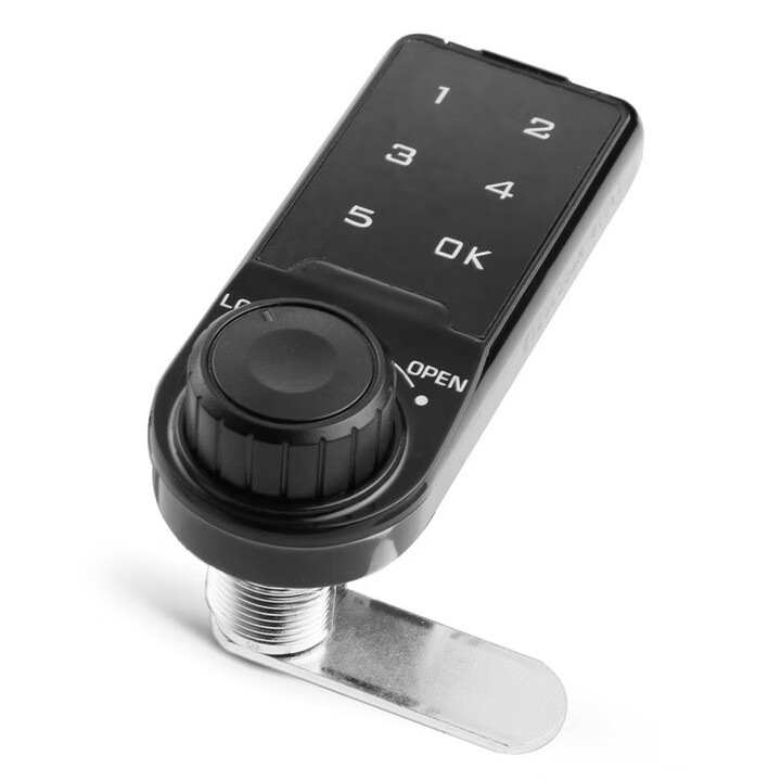 海斯迪克触屏式电子密码锁 免开孔文件柜更衣柜抽屉锁信箱防盗锁HKsq-351 方向款舌锁20mm