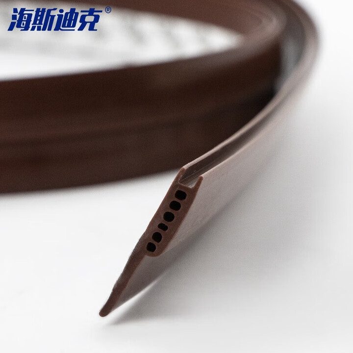 海斯迪克 gnxy-404 硅胶圆孔门底密封条 隔音防尘防虫防风雨密封条防虫隔音窗门挡条 宽28mm长910mm棕色