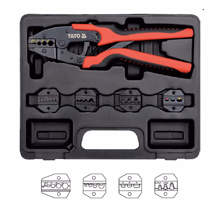 YATO/易尔拓 高档棘轮压线钳组套 YT-2245