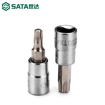 SATA/世达 12.5MM系列50MM长花形旋具套筒T40 24105